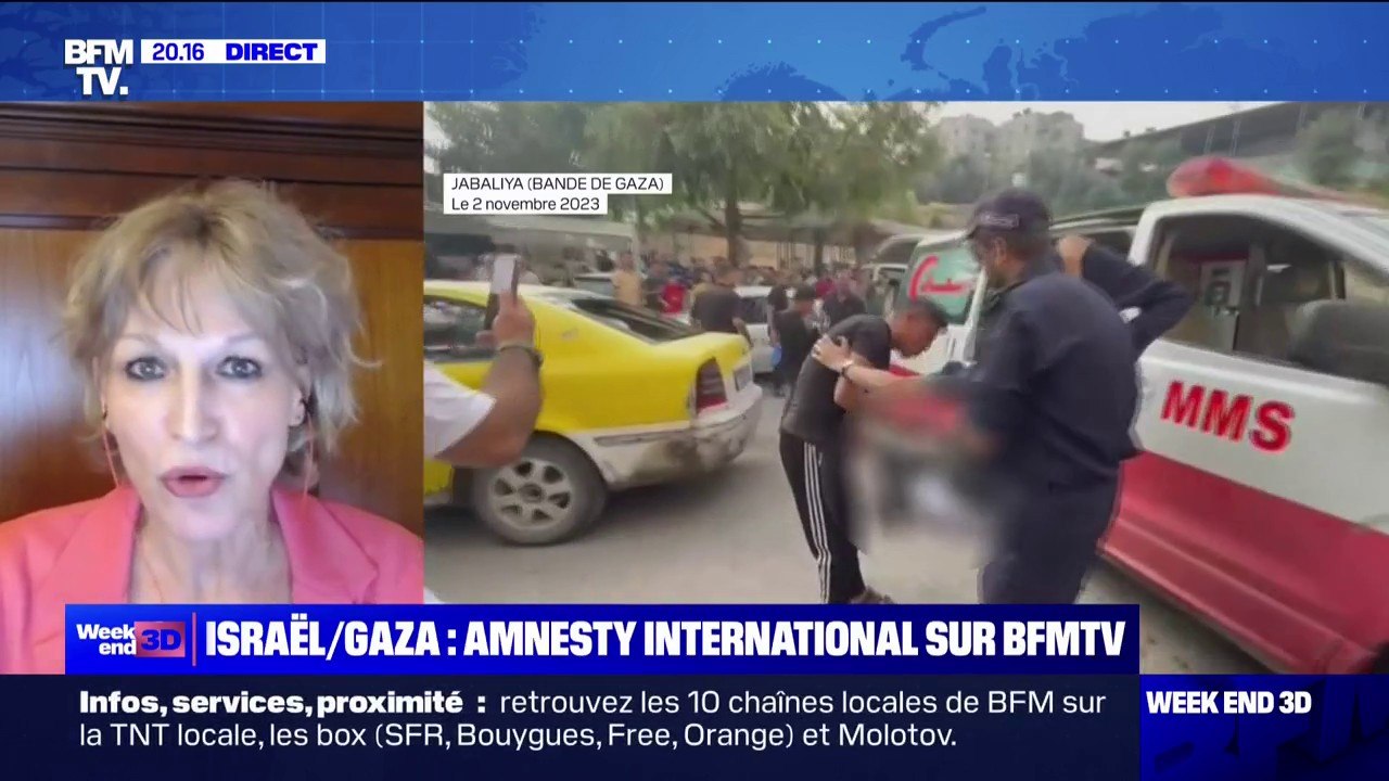 Guerre Israël-Hamas: pour la secrétaire générale d'Amnesty International, Agnès Callamard, "le meilleur moyen de négocier la libération des otages est de le faire dans le cadre d'un cessez-le-feu"