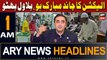 ARY News 1 AM Headlines 4th November 2023 | Election Ka Chaand Mubarak Ho, Bilawal Bhutto
