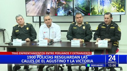 Ministro del Interior: 1 900 policías resguardan zona de El Agustino y La Victoria