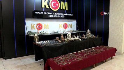 Ankara'da Tarihi Eser Kaçakçılarına Operasyon: Binlerce Sikke ve Objeye El Konuldu