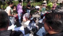Habitantes de Ixcatán se manifiestan para exigir transporte de calidad y tarifas justas