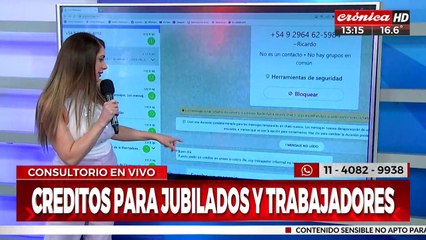 Consultorio en vivo: nuevos créditos para jubilados