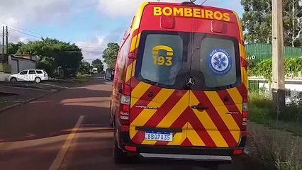Ciclista fica ferido ao cair de bicicleta no Santa Cruz