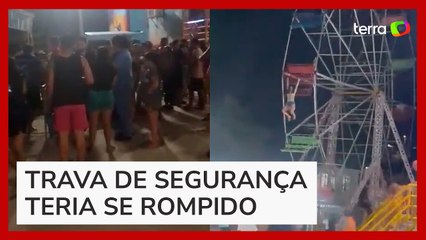 Jovem fica pendurada e despenca de roda gigante em parque de diversões no Amazonas