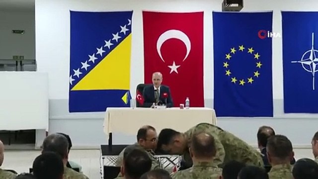 TBMM Başkanı Kurtulmuş, EUFOR Türk Temsil Heyeti Başkanlığını ziyaret ettiTBMM Başkanı Numan Kurtulmuş: Türkiye Cumhuriyeti'nin varlığını, her...