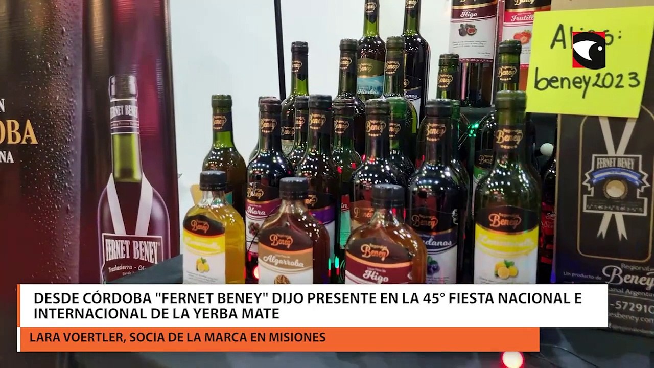 Desde Córdoba Fernet Beney dijo presente en la 45° Fiesta Nacional e Internacional de la Yerba Mate
