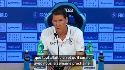 11e j. - Garcia : “Osimhen sera avec nous la semaine prochaine”