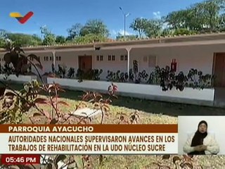 Sucre | Autoridades Nacional supervisan trabajos de recuperación en la UDO pqa. Ayacucho