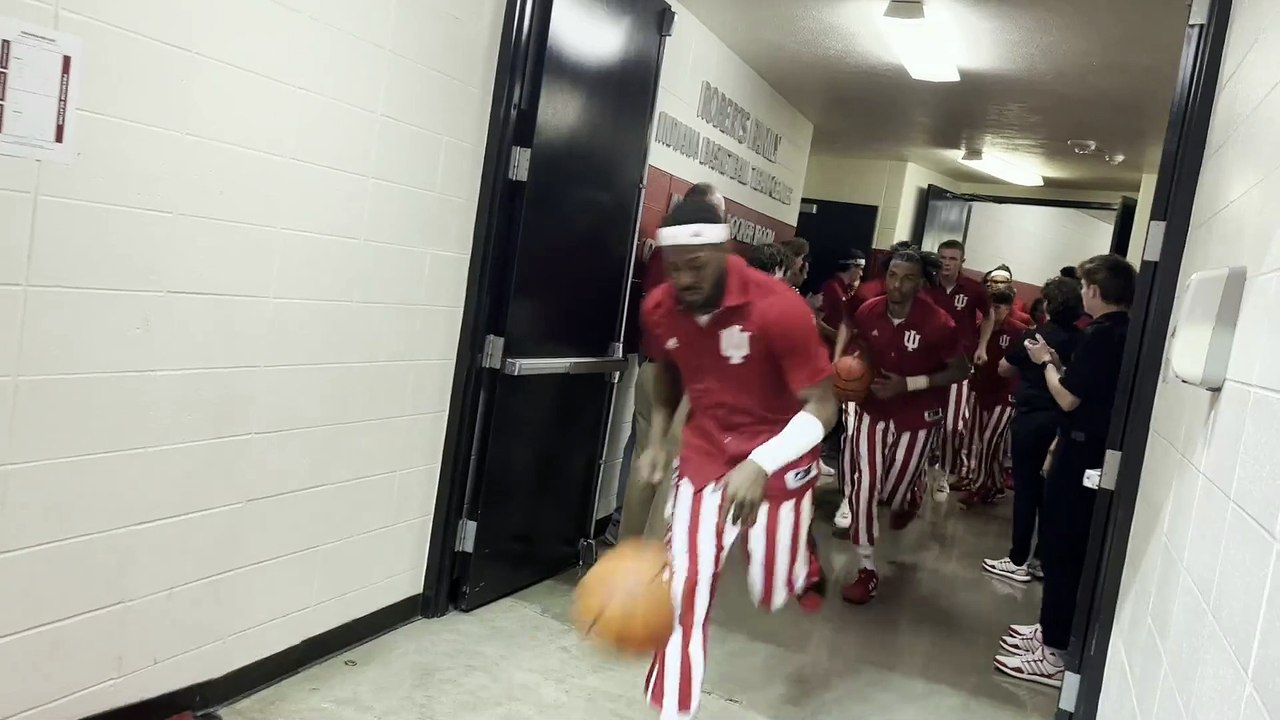 Indiana Basketball Team Takes the Court Before Marian Exhibition Game