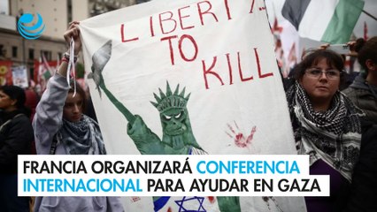 Francia organizará conferencia internacional para ayudar en Gaza