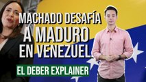 ¿María Corina Machado desafiará a Maduro?