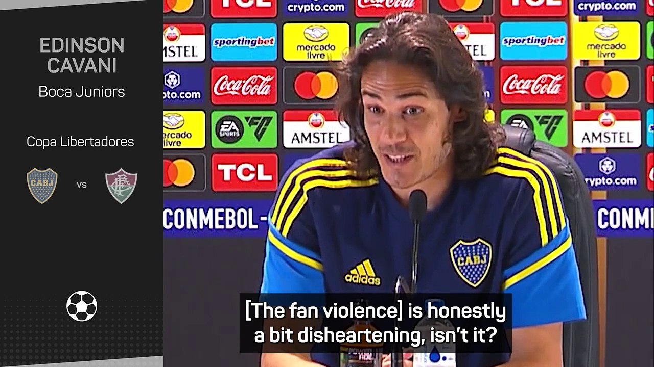 Cavani and Diniz slam Copa Libertadores fan violence