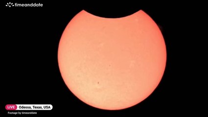 Annular Solar Eclipse Started In The US - Watch The Time-Lapse