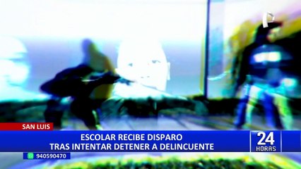 San Luis: Delincuente que disparó a escolar robó auto para darse a la fuga