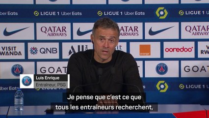Luis Enrique salue la prestation solide du PSG