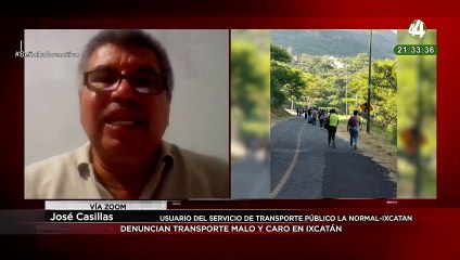 José Casillas nos habla sobre la situación del transporte de mala calidad en Ixcatán