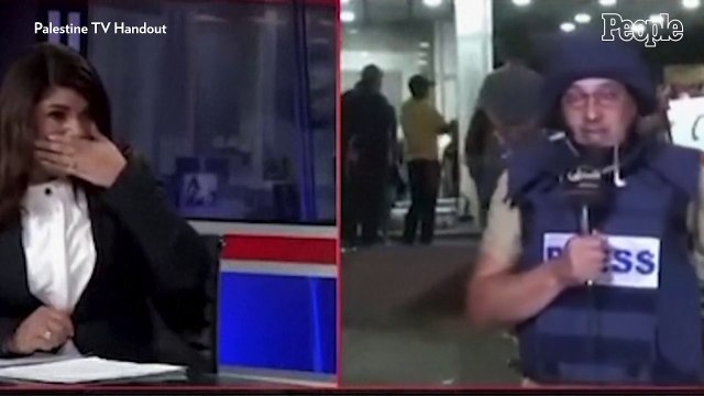 Un journaliste palestinien, en larmes, arrache son équipement de protection en direct à la télé : Je n'en peux plus. Nous mourrons, les uns après les autres. Plus rien ne nous protège en réalité