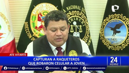 Ate: capturan a dos prontuariados delincuentes en la avenida Javier Prado