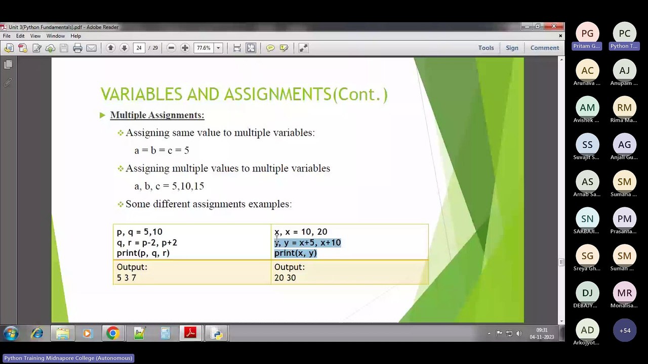 Batch 1 - Data Handling Part 1