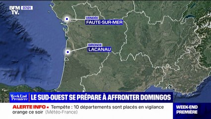 Le sud-ouest se prépare au passage de la tempête Domingos