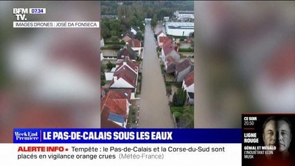 Dans le Pas-de-Calais, plusieurs communes ont été touchées par des inondations suite aux fortes pluies de la tempête Ciaran