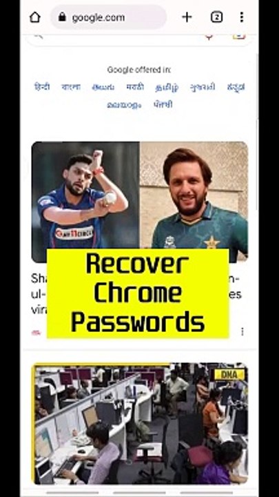 Recover Google Chrome Passwords- Phone & Desktop
