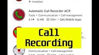 Call Recording App for android