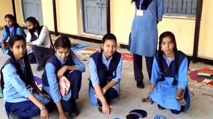 मंदसौर: मतदाता जागरूकता अभियान का आयोजन,स्कूली बच्चों ने बनाई रंगोली