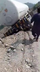 Most dangerous road accident LNG destroy tanker live