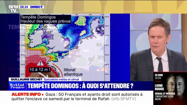 Tempête Domingos: l'équivalent de 15 jours de précipitations devrait tomber en seulement 48h