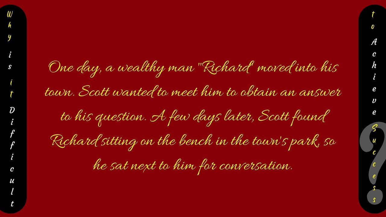 Why is it difficult for Many to Achieve Success? Short Motivational Story