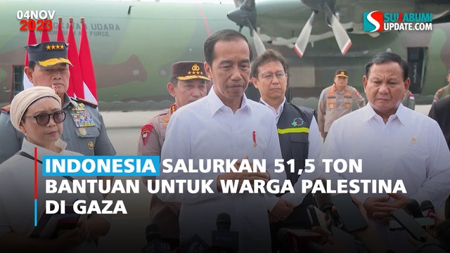 Indonesia Salurkan 51,5 Ton Bantuan untuk Warga Palestina di Gaza