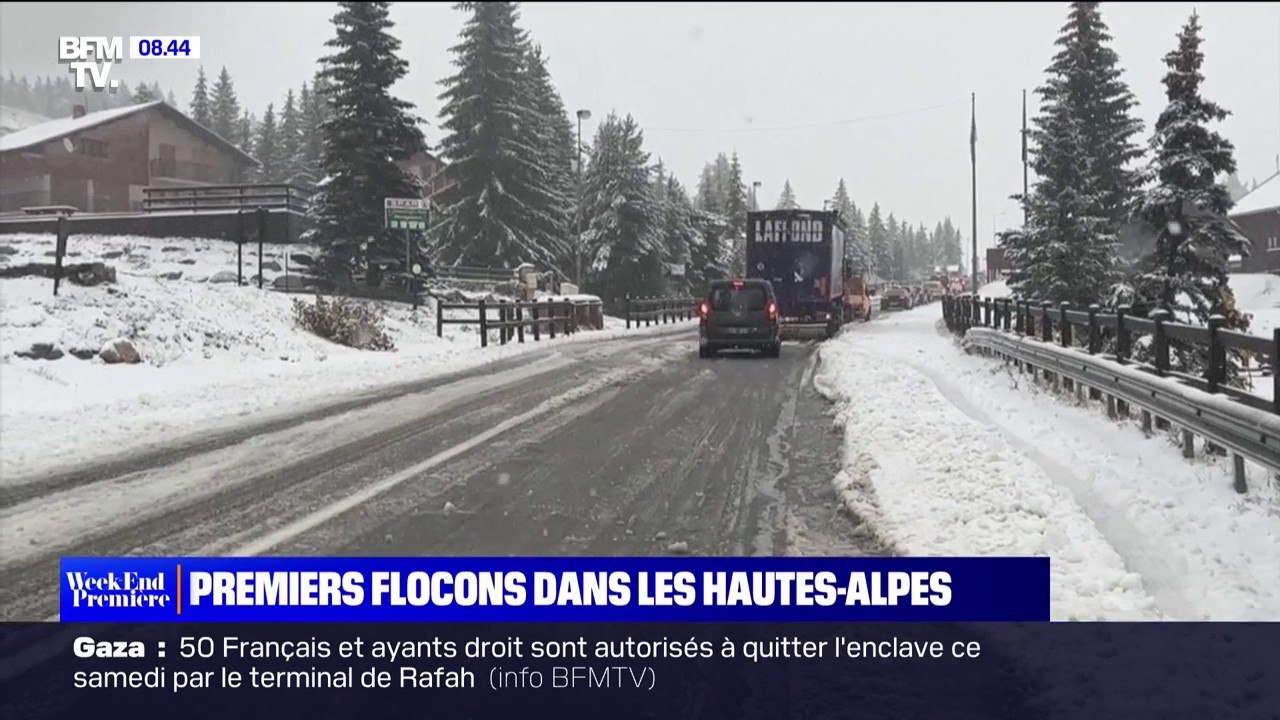 Les images des premiers flocons dans les Hautes...