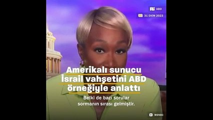 Amerikalı sunucu İsrail vahşetini ABD örneğiyle anlattı