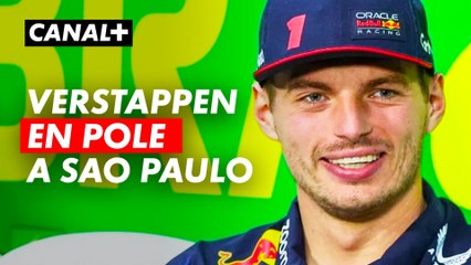 Verstappen signe la pole au Brésil sous le déluge