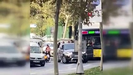 İstanbul'da trafik magandası dehşeti yaşattı