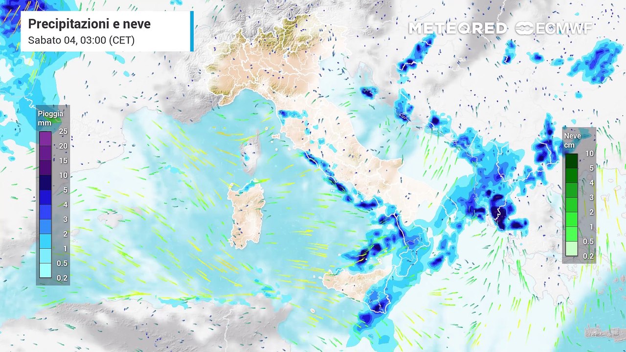 Precioitazioni fine settimana