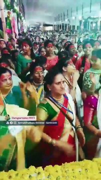 Shraddhavans enjoy ‘Aniruddha Paath’ at the end of Gurupurnima Utsav 2023 _ Sadguru Aniruddha Bapu