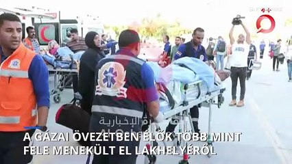 A Gázai övezetben élők több mint fele menekült el lakóhelyéről