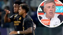 Ancelotti habla sobre la falta de gol de Vinicius y Rodrygo