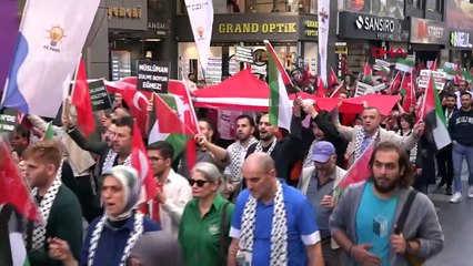 TRABZON'DA FİLİSTİN'E DESTEK YÜRÜYÜŞÜ