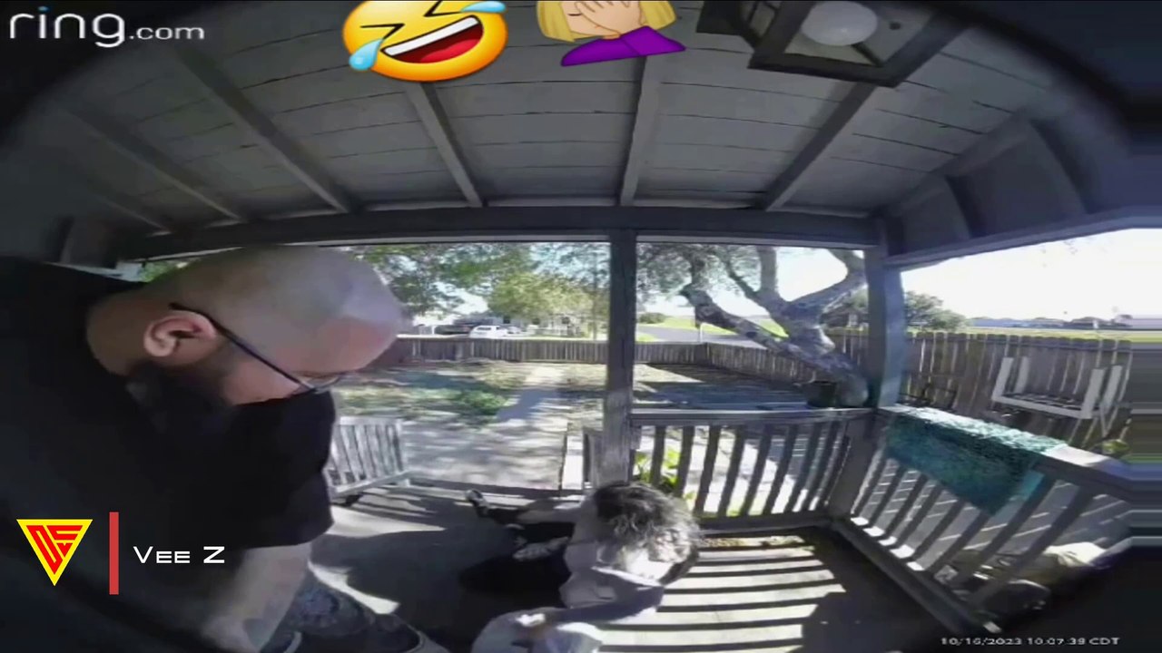 Woman Trips Over Stair Caught on Ring Camera | Doorbell Camera Video