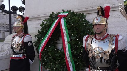 4 novembre, Mattarella all'Altare della Patria