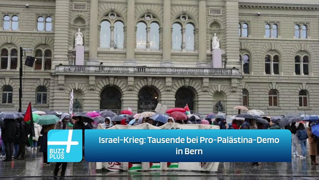 Israel-Krieg: Tausende bei Pro-Palästina-Demo in Bern