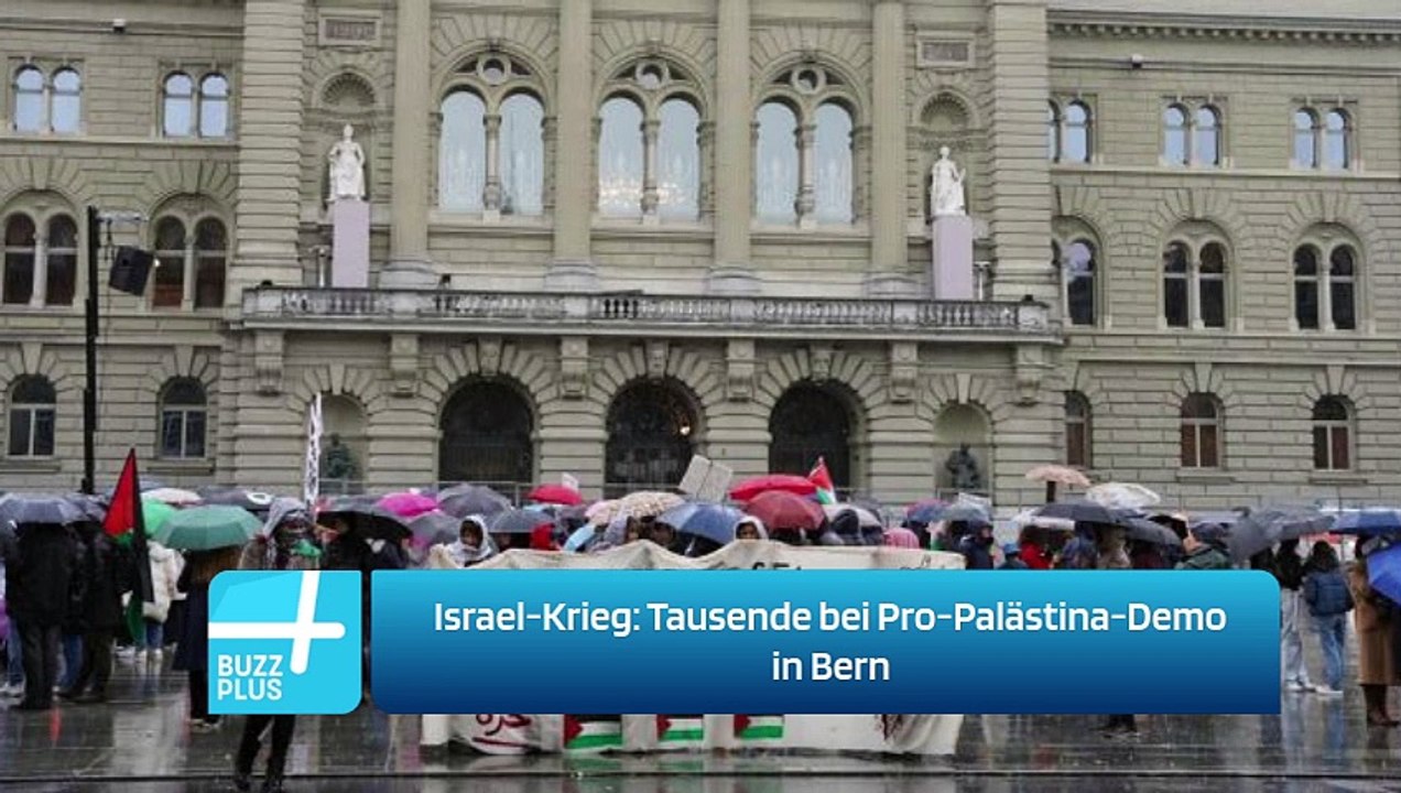Israel-Krieg: Tausende bei Pro-Palästina-Demo in Bern
