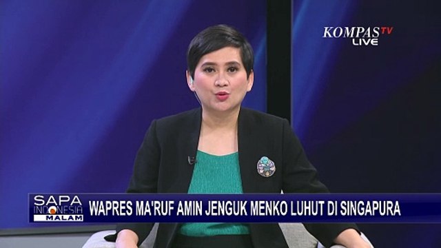 Wakil Presiden Ma'ruf Amin Menjenguk Menko Marves Luhut Binsar di Singapura