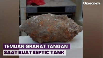 Video herunterladen: Warga Digegerkan dengan Temuan Granat Tangan saat Gali Tanah untuk Septic Tank