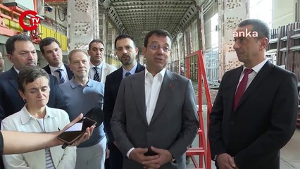 İmamoğlu, İstanbul'da kullanılmak üzere Ankara'da yerli imkanlarla üretilen 120 metroyu inceledi