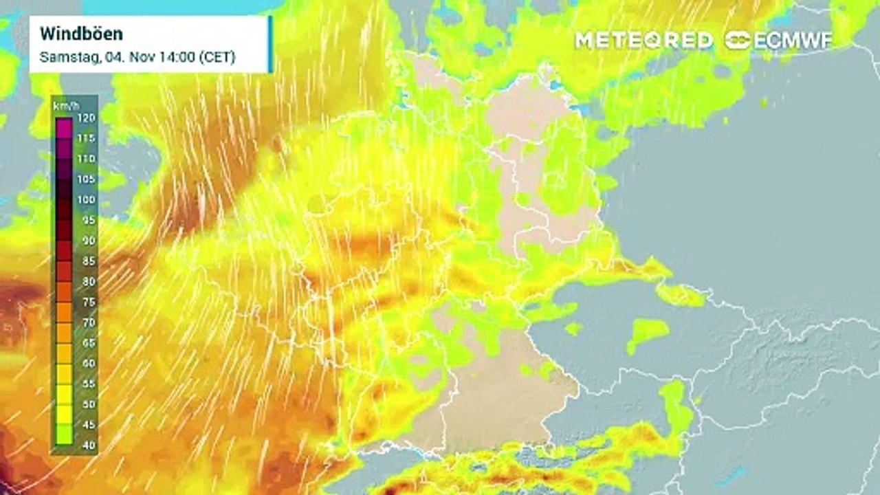 Weitere Sturmböen und viel Regen! Die Westwetterlage hat Deutschland fest im Griff!