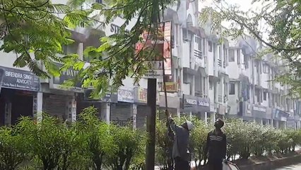 संपत्ति विरूपण....66 बैनर, पोस्टर हटाए, तीन जगह दीवारें पोती